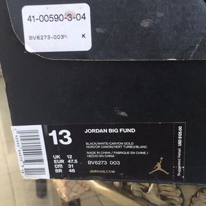 Men’s 13 Jordan Big Fund BV6273 003